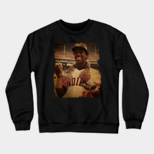 Julio Franco in Cleveland Guardians Crewneck Sweatshirt